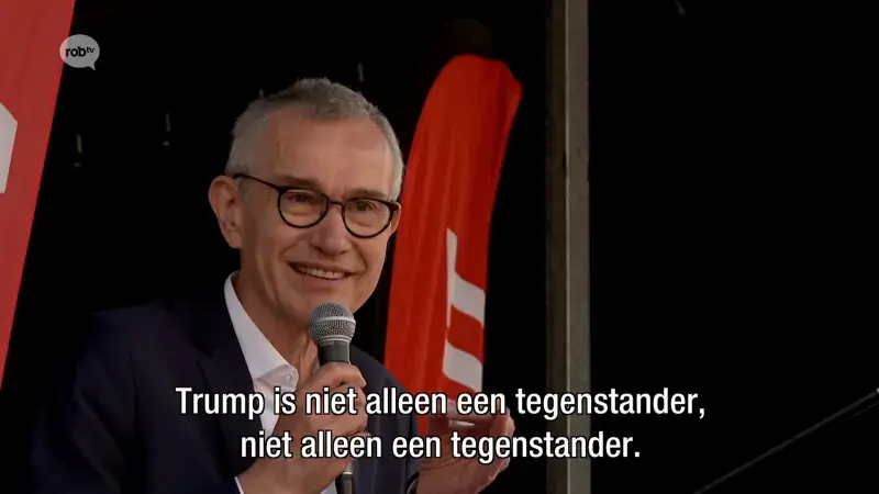 PVDA en Vooruit eisen dat grootste vermogens meer bijdragen aan welvaart op Dag van de Arbeid in Leuven: "Miljonairstaks moet op tafel komen"
