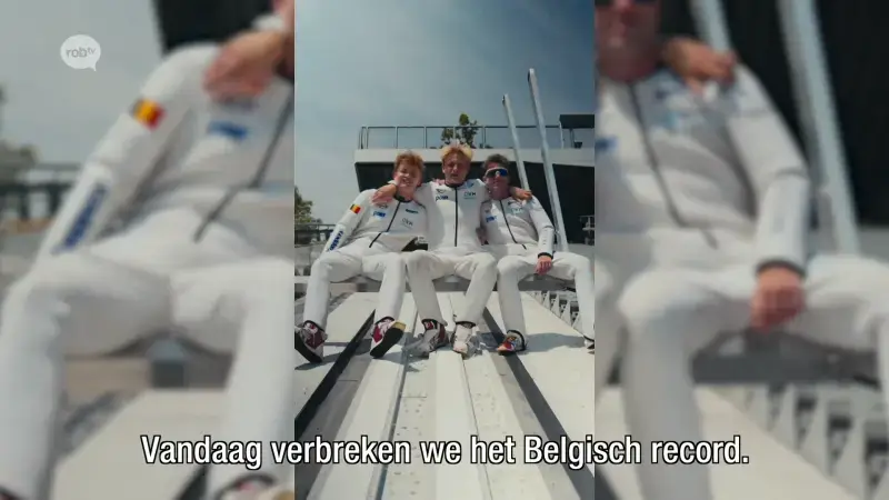 3 Leuvenaars verbreken Belgisch record schansspringen: "Vorig record was 25 meter minder ver"