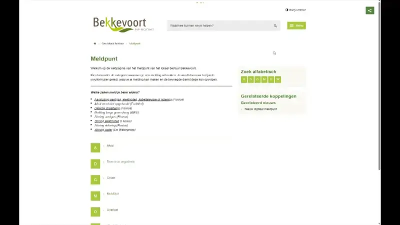 Bekkevoort lanceert nieuw digitaal meldpunt voor problemen op het openbaar domein