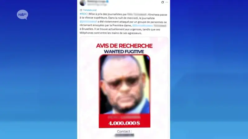 Drie mannen krijgen celstraffen en een vierde een werkstraf voor aanval op Congolese journalist