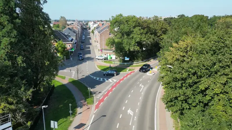 Vanaf maandag tijdelijke verkeerslichten op Hannuitsesteenweg en Postlaan in Landen voor heraanleg kruispunt
