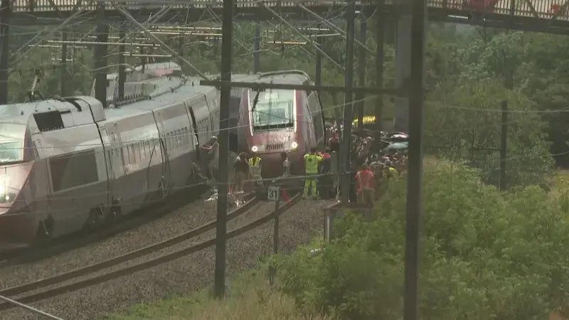 Eurostar-trein met 400 reizigers stilgevallen ter hoogte van Tivolibrug in Leuven