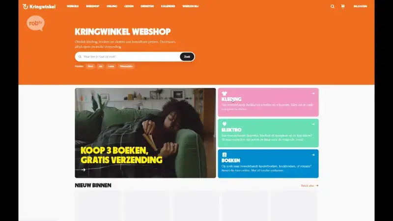 Kringwinkel lanceert vandaag nieuw online platform dat webshop en veilingen combineert
