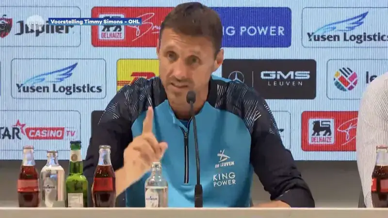 HERBEKIJK: dit was de voorstelling van Timmy Simons als nieuwe trainer van OH Leuven