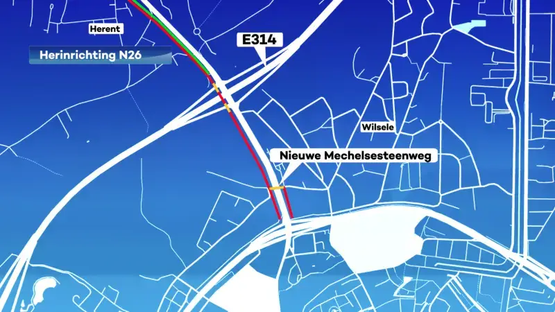 Wijzigingen aan plannen voor op- en afrittencomplex in Herent: "Heraanleg staat al 20 jaar op de planning"