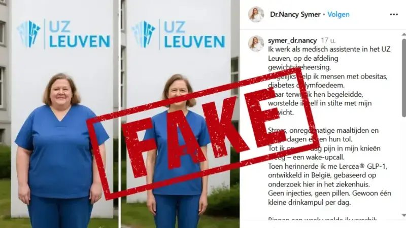 UZ Leuven waarschuwt opnieuw voor valse advertenties op sociale media