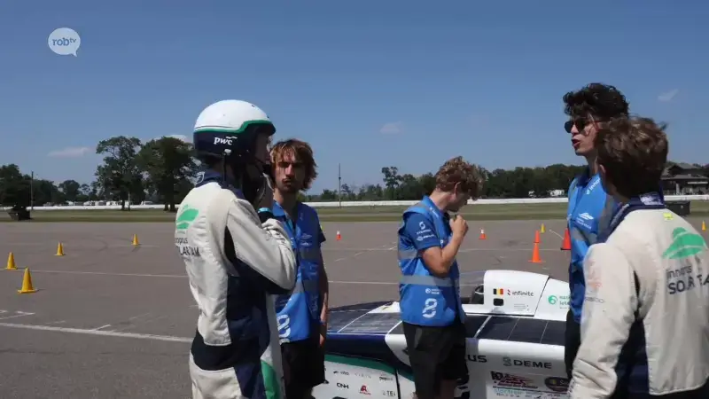 Innoptus Solar Team van KU Leuven mag morgen als 3de starten aan American Solar Challenge