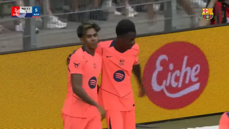 Op aangeven van WK-winnaars Olmo en Yamal: Leuvenaar Jesse Bisiwu scoort eerste goals voor Barcelona