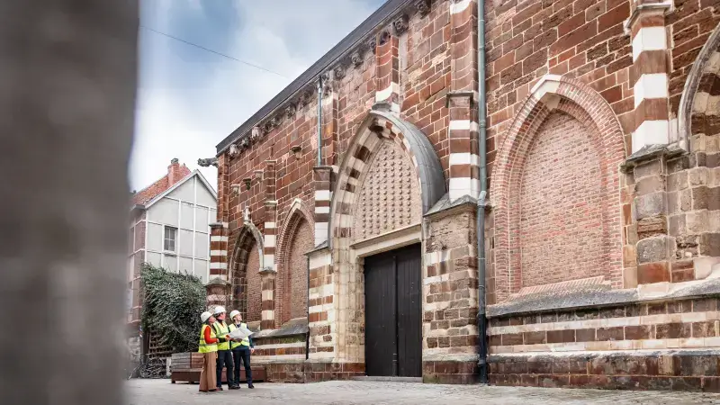 Herstellingswerken aan Lakenhalle in Diest begonnen