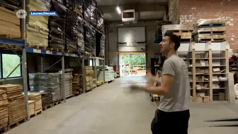De nieuwe materialenbank van Leuven op de Persilsite in Herent is meer dan dubbel zo groot.