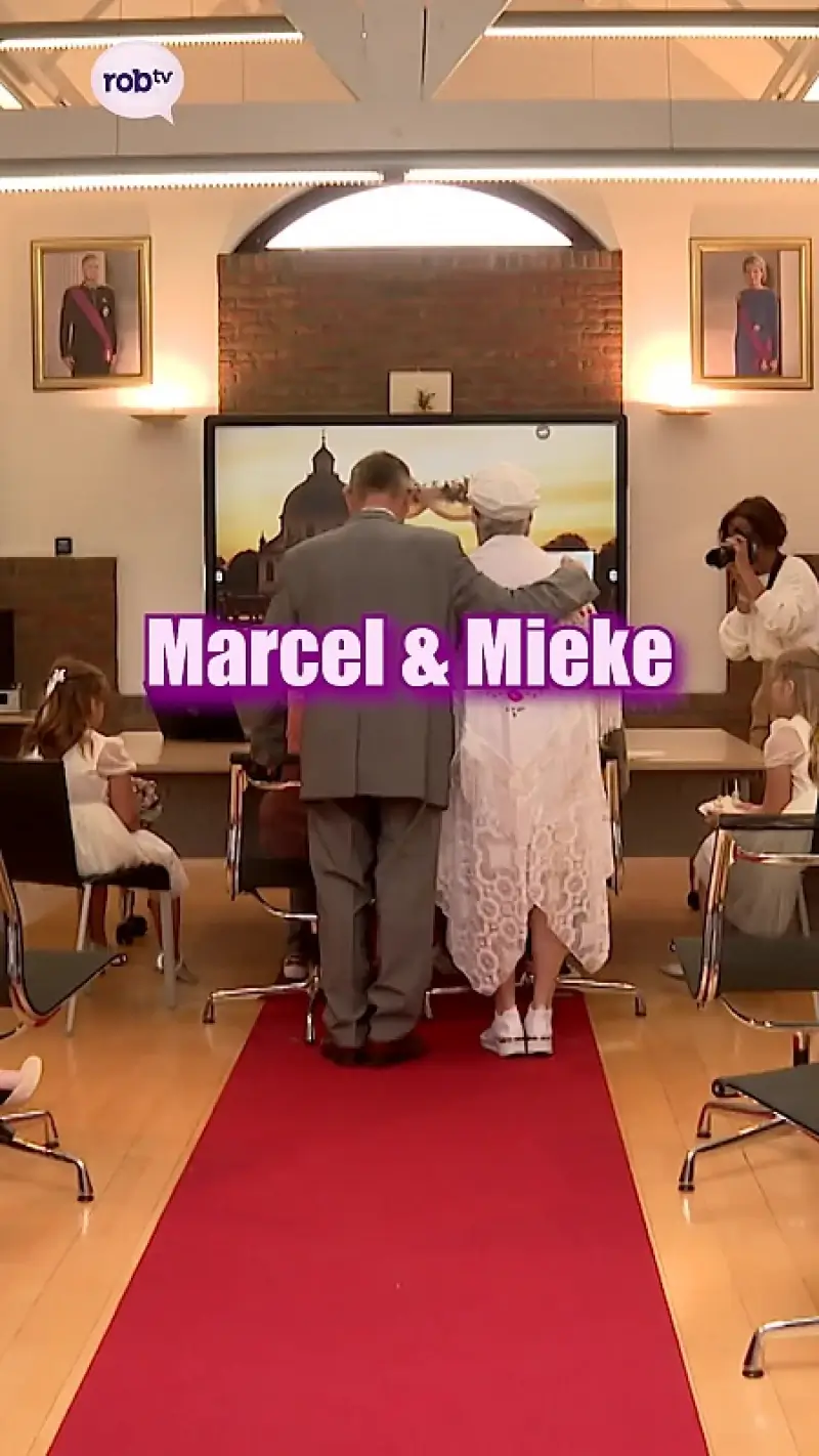 Proficiat, Mieke (72) en Marcel (82)