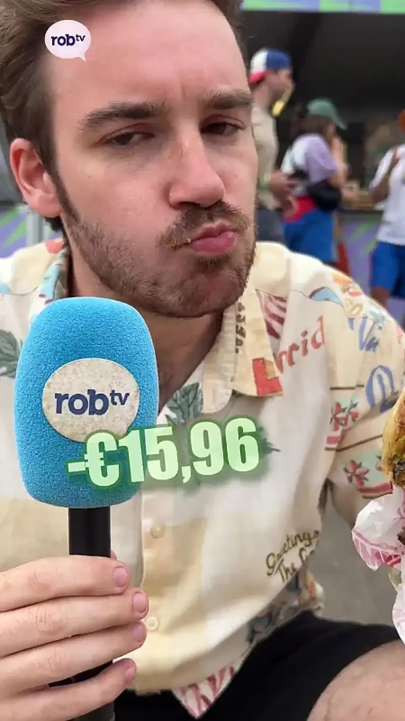 Eten op Rock Werchter 1