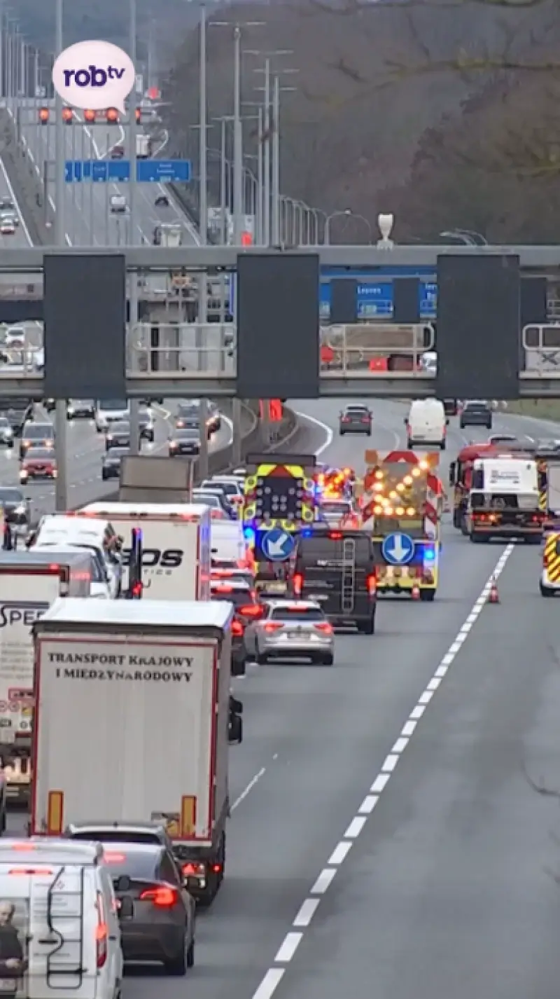 Ongeval op E40 in Bertem.