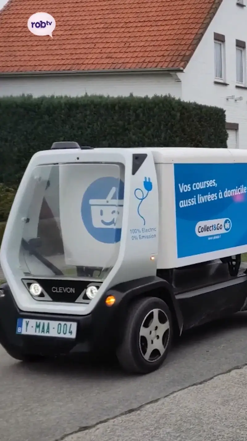 Zelfrijdende wagens van Colruyt in Leuven