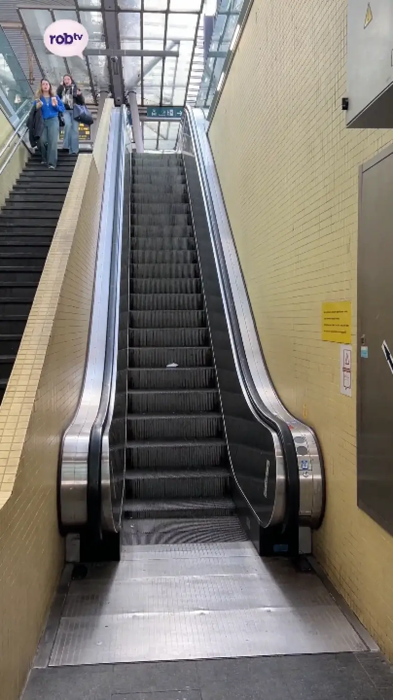 Roltrap Leuven weer defect