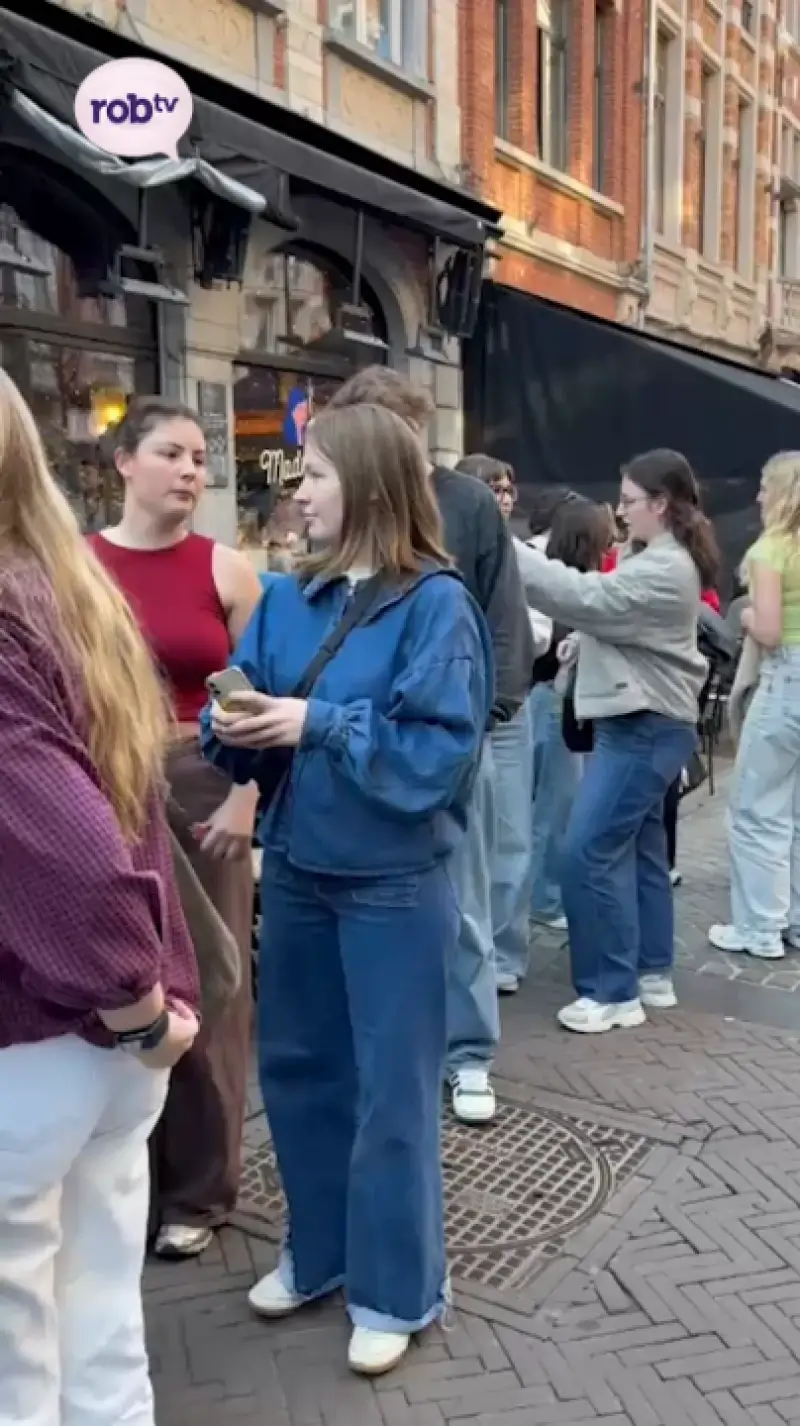 Lange rij voor een ijsje!