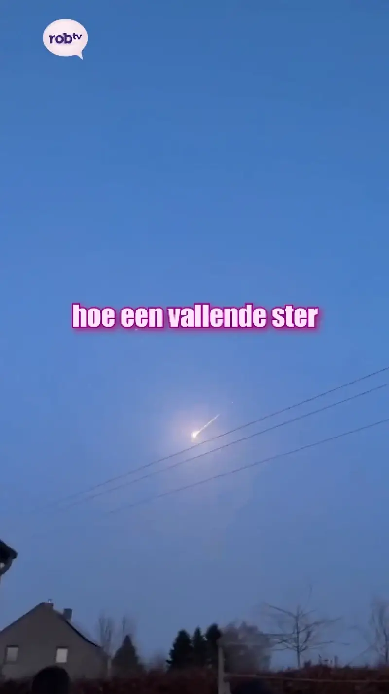 Meteoriet kruist onze regio