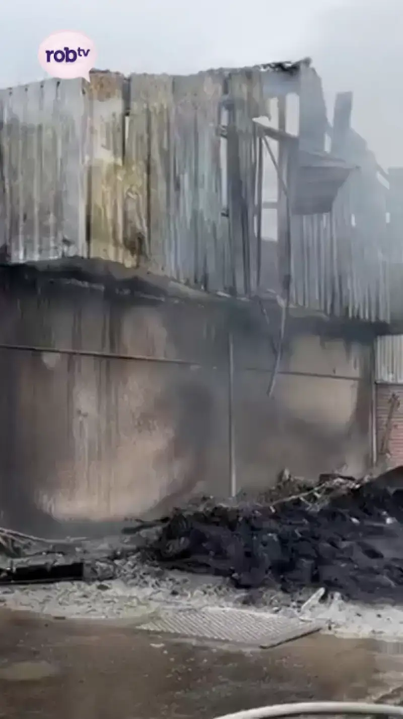 Zware brand in Glabbeek