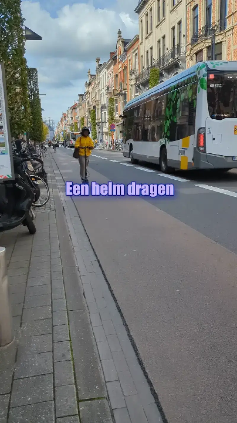 Helm op de e-step verplicht