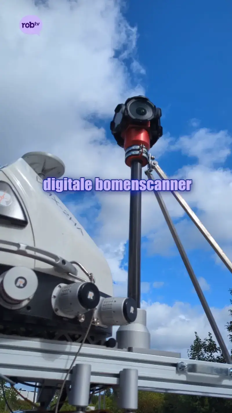 Rondrijdende bomenscanner in Leuven!