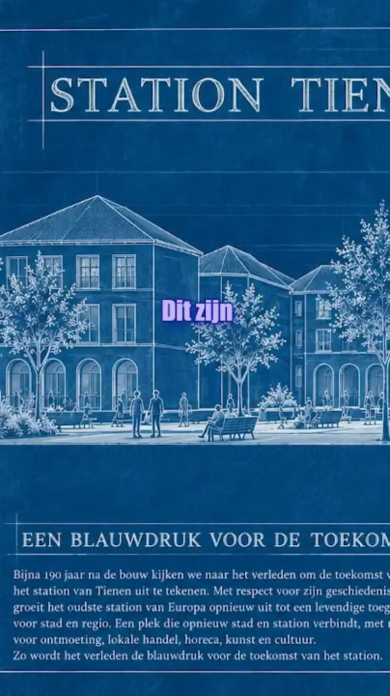 Eerste schetsen voor station Tienen
