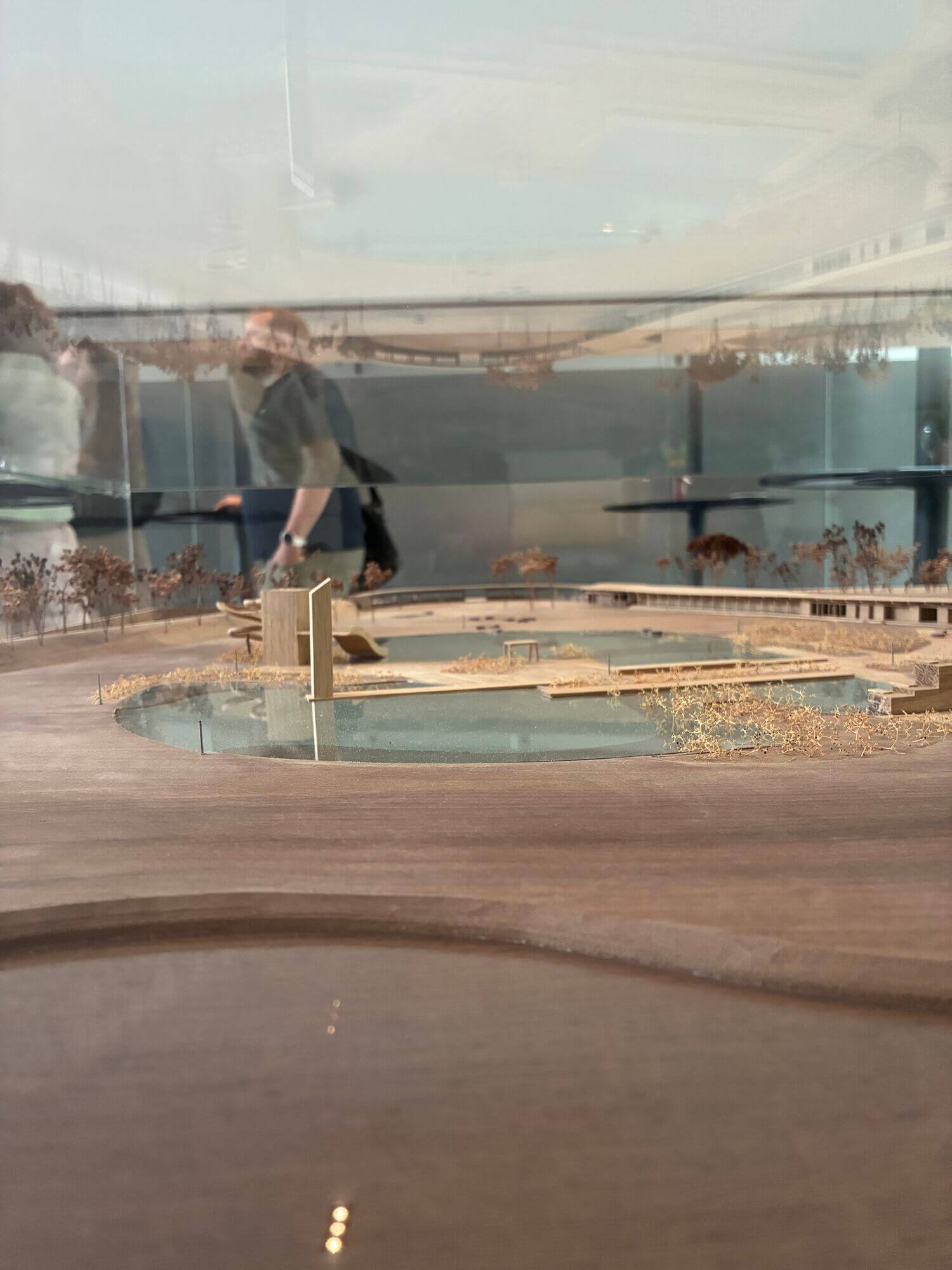 <i>Maquette van openluchtzwembad in provinciedomein Halve Maan in Diest</i>